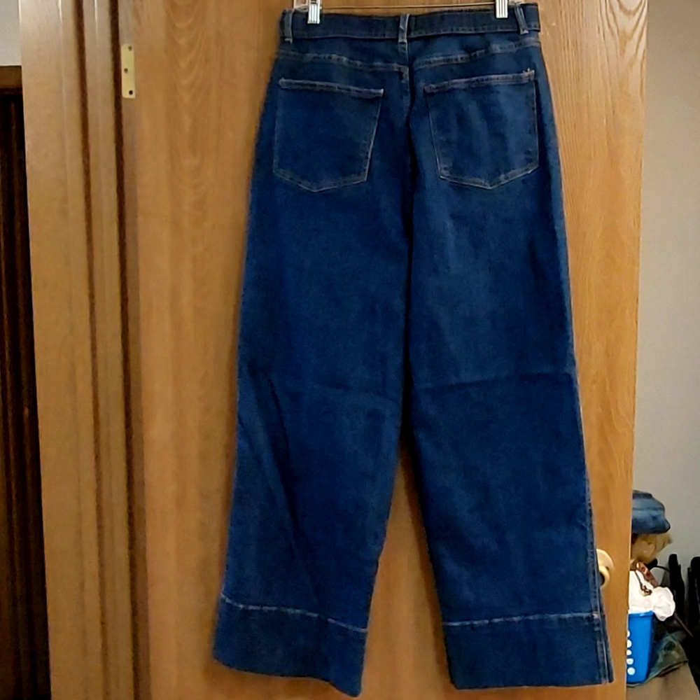 Oat New York High Rise Wide Leg Belted Jeans - Picture 4 of 6